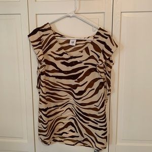 Animal print Cabi top